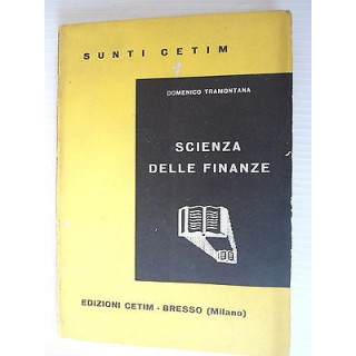 Domenico Tramontana Scienza delle finanze Ed. Cetim [SR] A54   5,20€