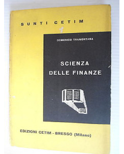 Domenico Tramontana Scienza delle finanze  Ed. Cetim [SR] A54  