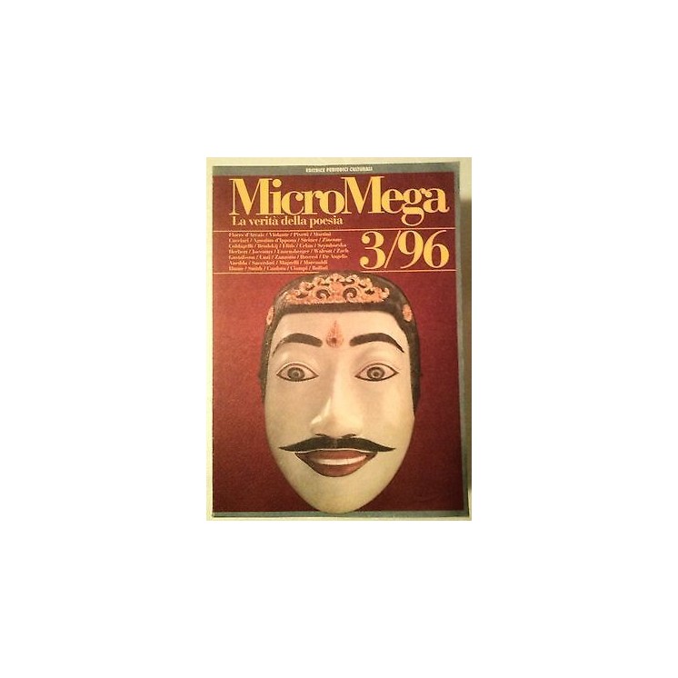 MicroMega N. 3/96:La verità della poesia - D'Arcais Violante Pivett...