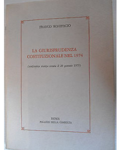 Franco Bonifacio: La giurisprudenza costituzionale nel 1974 Castaldi [SR] A69 