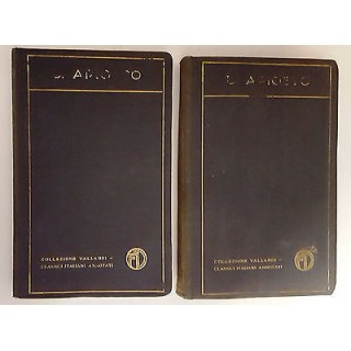 Ludovico Ariosto: Orlando Furioso ed. Vallardi 1922 ristampa 2 volu...