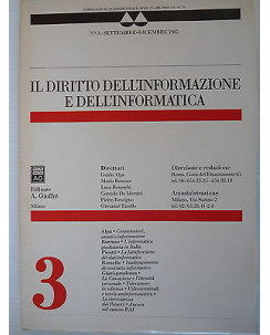 Il diritto dell'informazione e dell'informatica 3 Ed. Giuffrè [SR] A58 