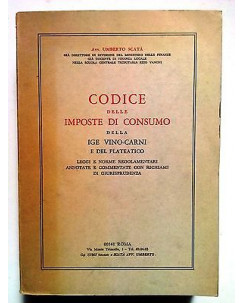 ScatÃ : Codice Imposte Consumo e Ige-Vino e Carni Castaldi 1968 [SR] A71