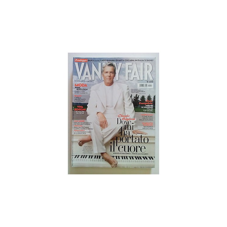 VANITY FAIR 41 ott . 2005 * CLAUDIO BAGLIONI, VIVA BENIGNI, L. EVAN...