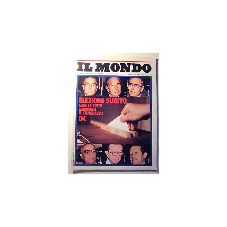 Il Mondo n. 13 25 mar 1976 * Elezioni: Moro, Zaccagnini, Forlani, A...