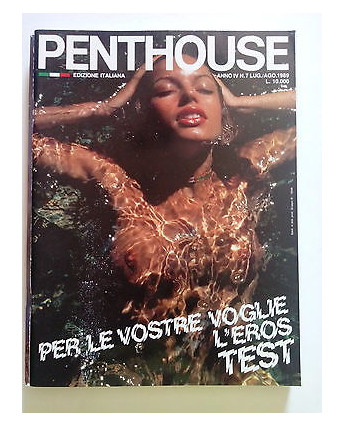 PENTHOUSE 1989 N. 7 - ED. ITALIANA * CICCIOLINA, BROOKE SHIELDS - SR