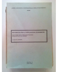 M. Di Lazzaro: Matematica per le Applicazioni Economiche P. Linfante A23