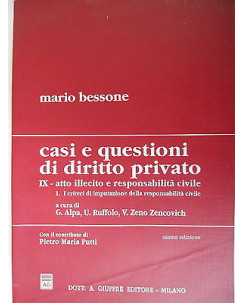 Mario Bessone Casi e questioni di diritto privato   Ed. Giuffre' [SR] A51 