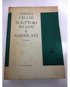 EMILIO CECCHI: Scrittori inglesi e americani Vol.1, IVÂ° ed.1962 A86