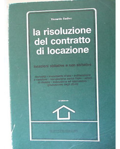 R. Redivo: La risoluzione del contratto di locazione Ed. Buffetti [SR] A58 