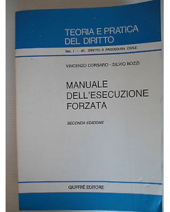 Teoria e pratica del diritto Manuale dell'esecuzione forzata Ed.Giuffrè [SR] A32