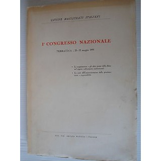 Unione Magistr.Italiani I congresso nazionela Mag.1966 Ed. Multa Pa...
