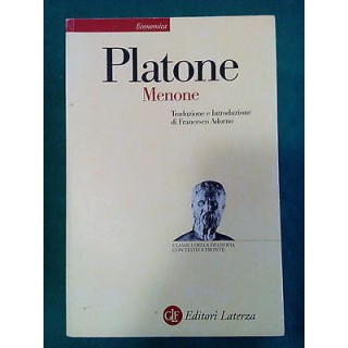 Platone: Menone Testo greco a fronte CdF ed. Laterza [SR] A80  5,00€