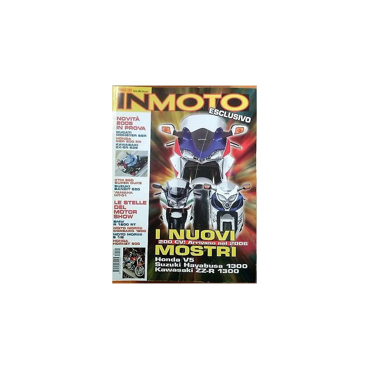 In Moto N. 1 Gennaio 2005: Honda V5 - Suzuki Hayabusa 1300 - FF07  ...