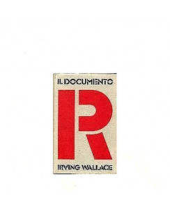 Irving Wallace: Il documento R Ed. Club degli editori A22