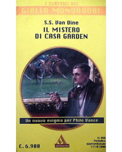 S. S. Van Dine: Il mistero di Casa Garden ed. Giallo Mondadori A22