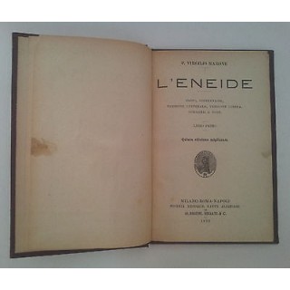 Virgilio: Eneide Libro I Dante Alighieri 1923 A30  4,20€