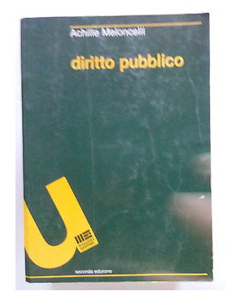 Achille Meloncelli: Diritto Pubblico ed. Maggioli [SR] A68