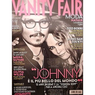 VANITY FAIR n. 50 [22 DICEMBRE 2010] JOHNNY DEPP,OLIVIA WILDE,MENA ...