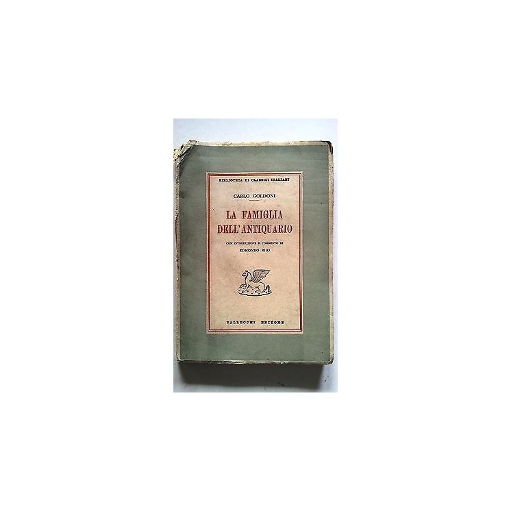Carlo Goldoni: La famiglia dell'antiquario ed. Vallecchi [RS] A33  ...