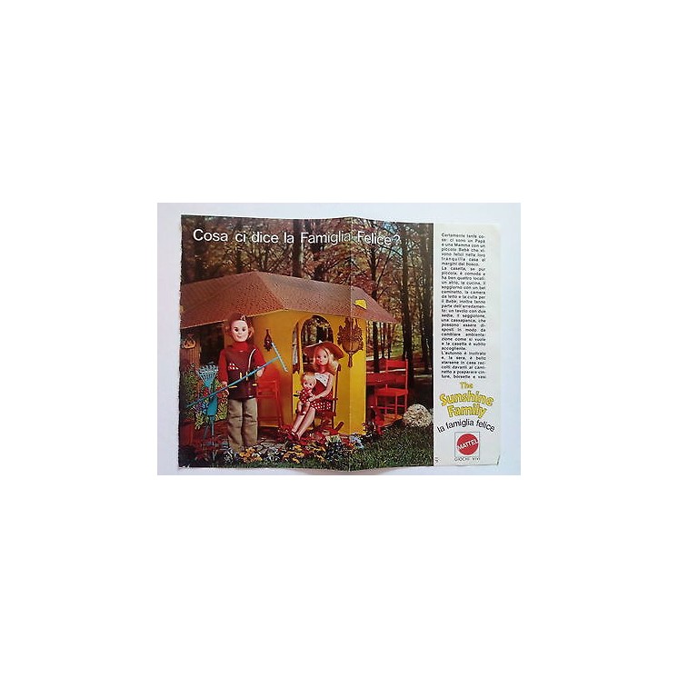 P76.001 Pubblicità Advertising THE SUNSHINE FAMILY - PIEGHEVOLE F/R...