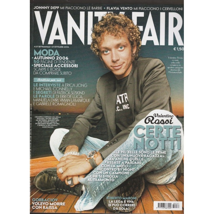 VANITY FAIR n.37 21 set 2006 V.Rossi - J.Depp - F.Vento - Gorbaciov...