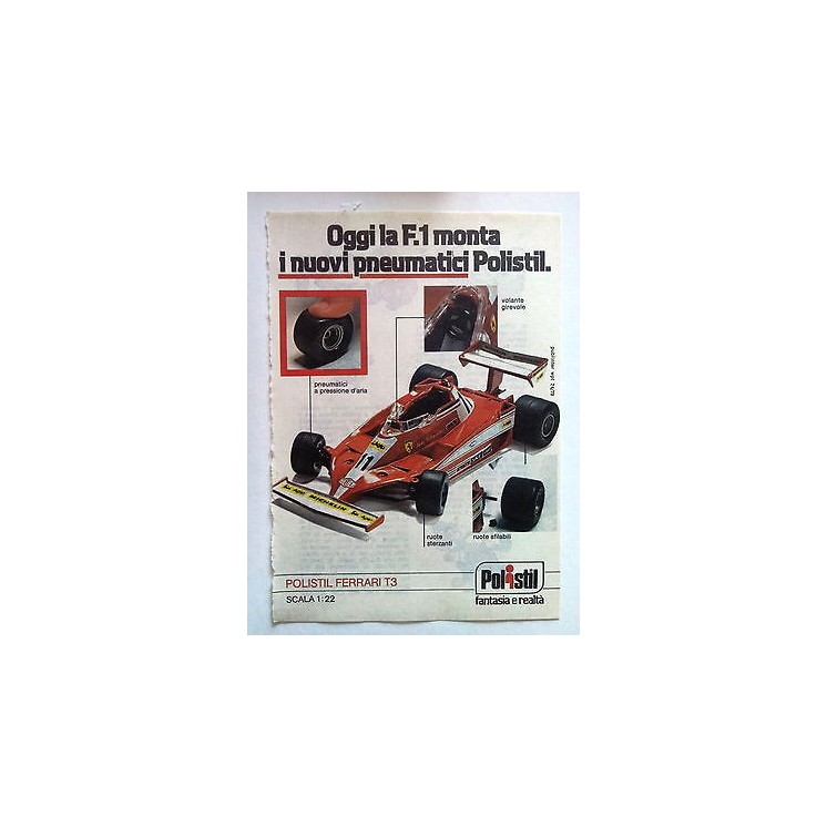 P79.009 Pubblicità Advertising POLISTIL FERRARI T3 * 1979 *  3,20€