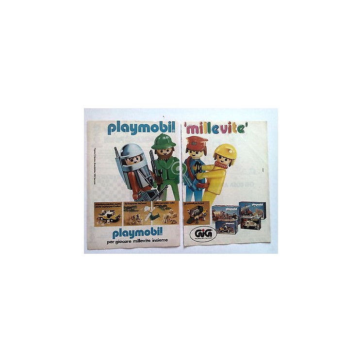 P81.002 Pubblicità Advertising PLAYMOBIL 'MILLEVITE' * 1981 * 2 PAG...