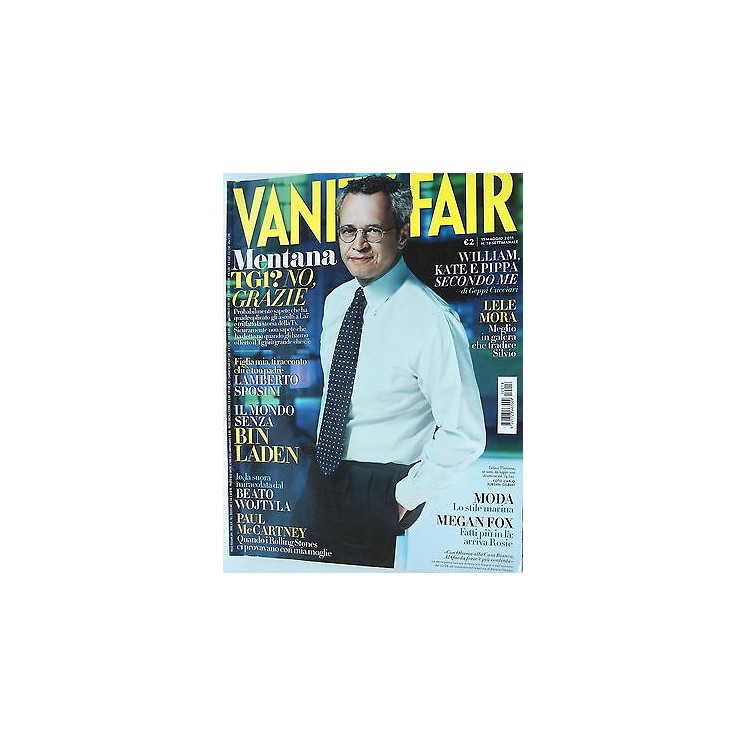 VANITY FAIR  n.18 11set  2011 Enrico Mentana-Lele Mora-Paul McCartn...