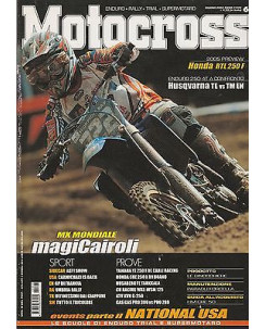 Motocross: N. 6 Anno XXXIV Giugno 2004 Husqvarna TE - Honda RTL 250 - Sidecar