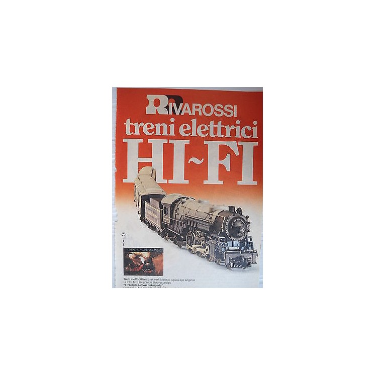 P.70.18 Pubblicita' Advertising Rivarossi Treni elettrici 1970 Clip...