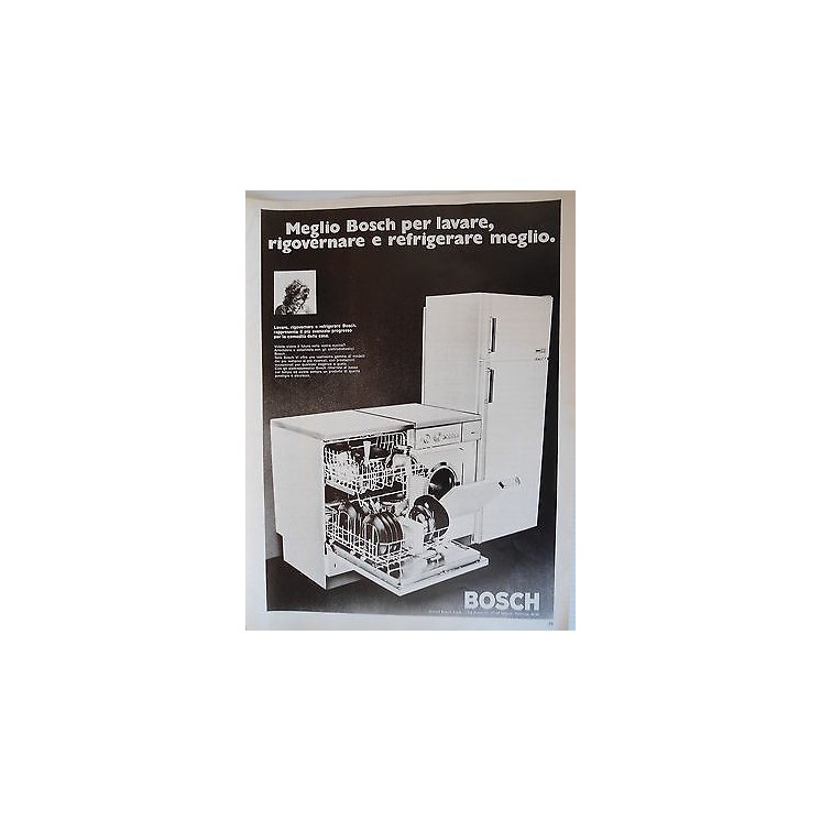 P.70.24 Pubblicita' Advertising Bosch elettrodomestici 1970 Clippin...