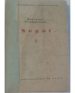 G. Prampolini: Segni 1a Ed. Artigianelli 1931 A06 [SR]