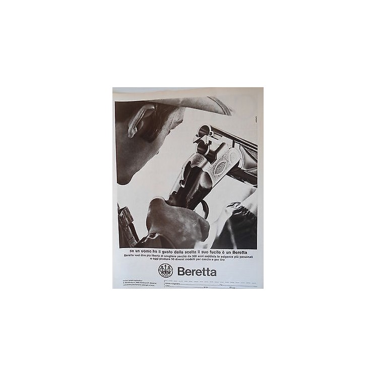 P.70.29 Pubblicita' Advertising Beretta Fucili caccia,tiro 1970 Cli...