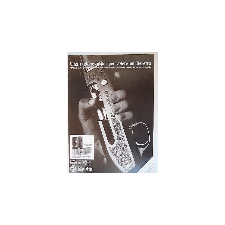 P.70.34 Pubblicita' Advertising Beretta Fucili e cartucce 1970 Clip...