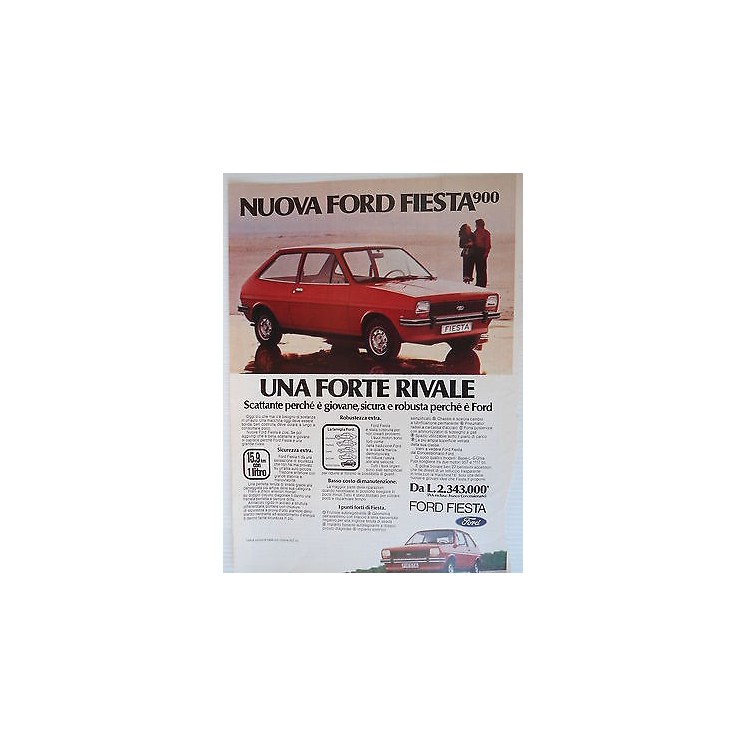 P.70.36 Pubblicita' Advertising Ford Nuova Fiesta 900 1970 Clipping...