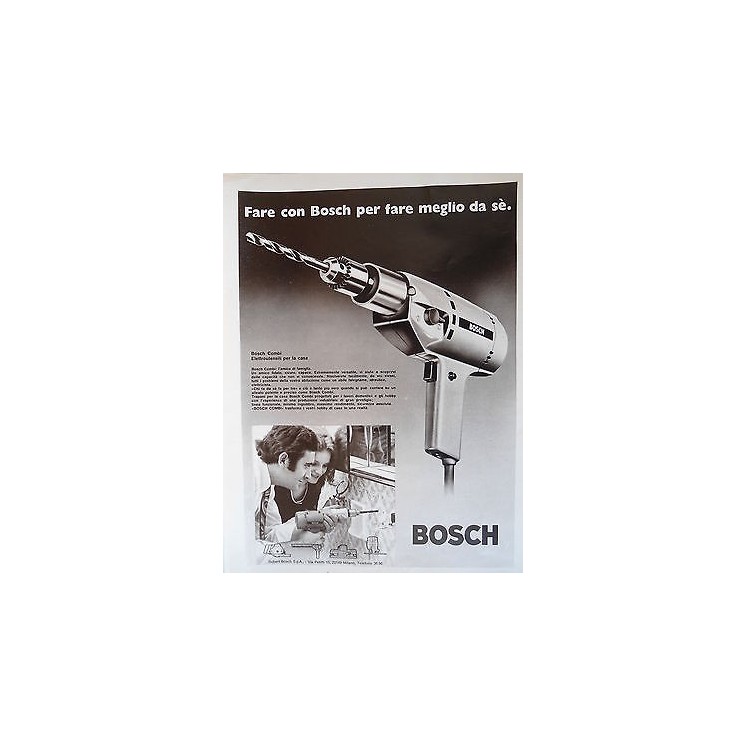 P.70.38 Pubblicita' Advertising Bosch Elettroutensili 1970 Clipping...