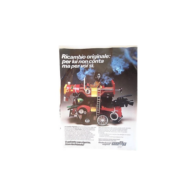 P.70.39 Pubblicita' Advertising FIAT ricambi originali 1970 Clippin...