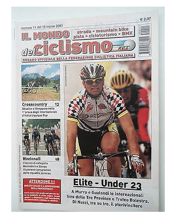 Il Mondo del Ciclismo n11del 13mar2003 Absalon-Stopparo-Gualandi-Murro   [SR]