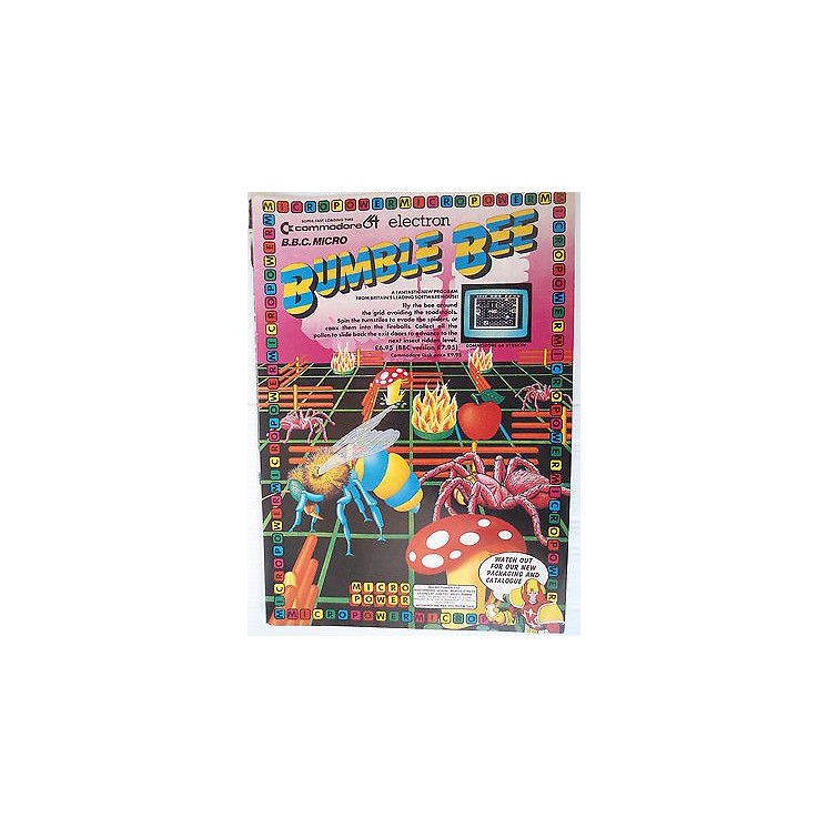 P.80.04 Pubblicita' Advertising Bumble bee C64-B.B.C.Micro 1980 Cli...