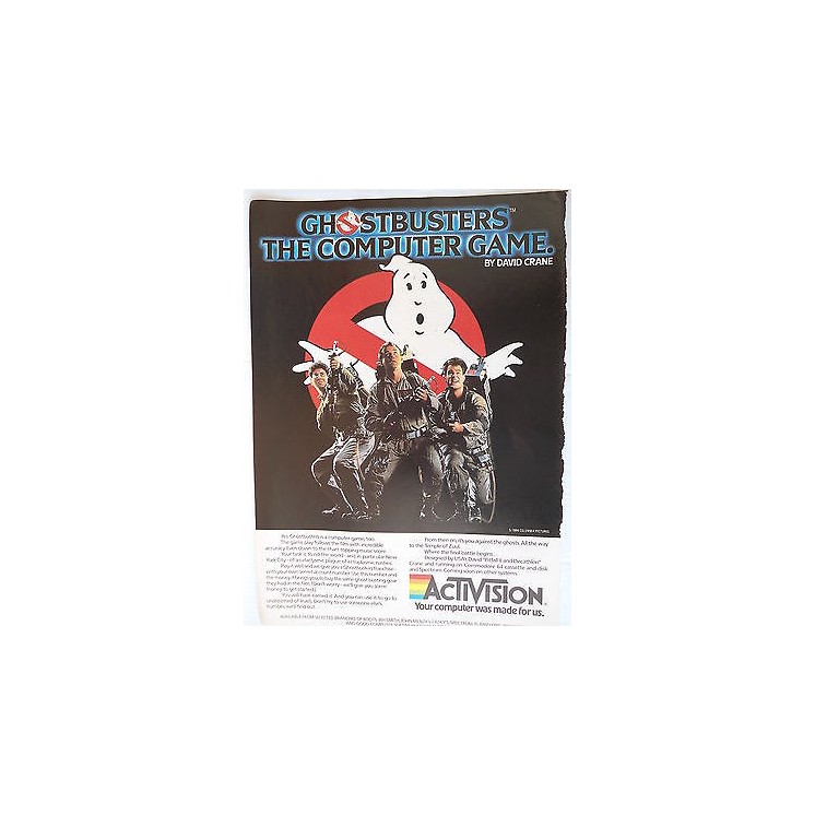 P.80.15 Pubblicita' Advertising Ghostbusters Computer game 1980 Cli...