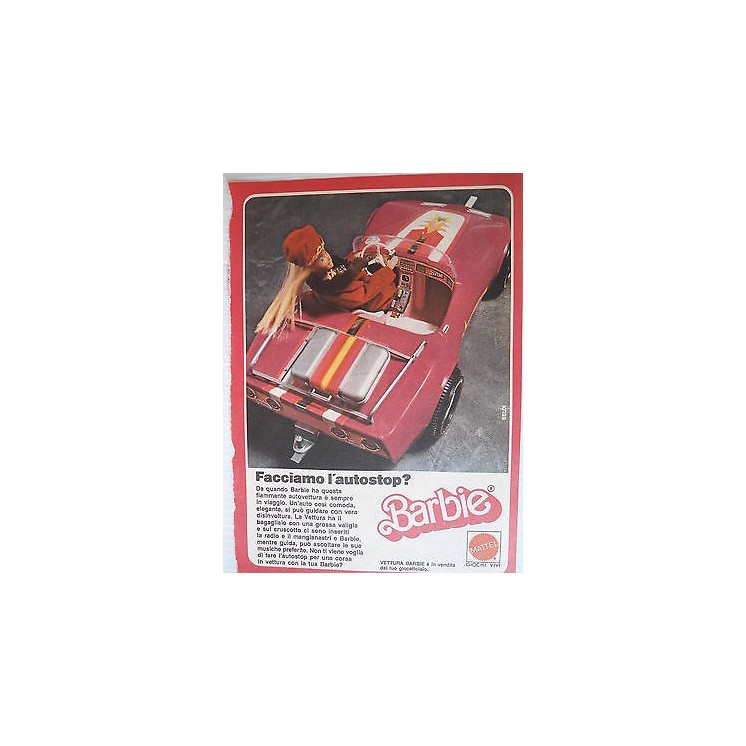 P.80.17 Pubblicita' Advertising Mattel Vettura Barbie 1980 Clipping...