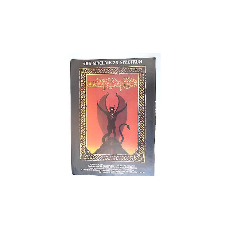 P.80.17 Pubblicita' Advertising Underwurlde-48k sinclair Zx 1980 Cl...