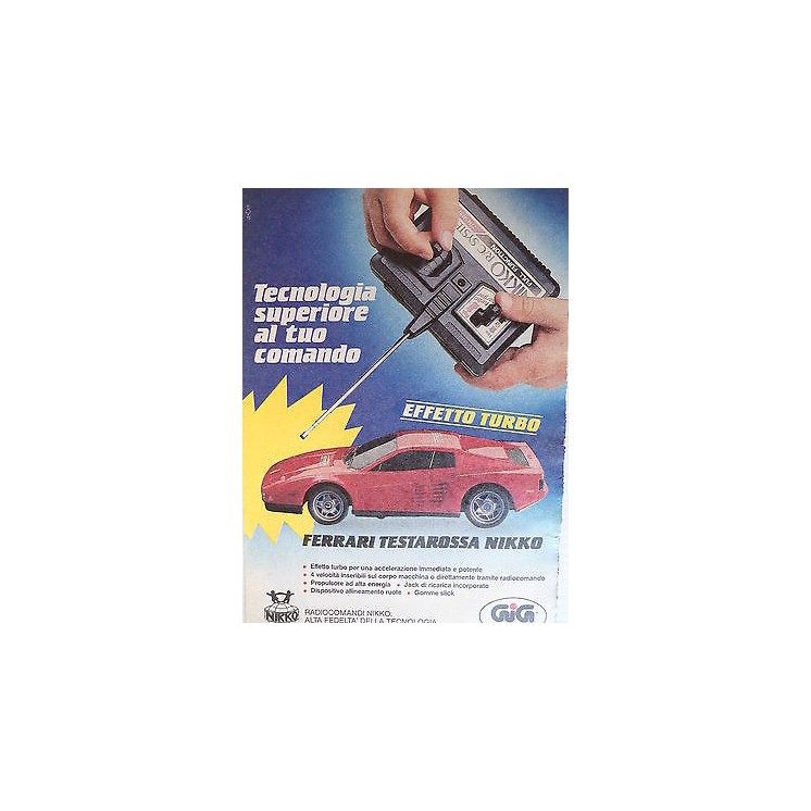 P.80.29 Pubblicita' Advertising Gig Ferrari Testa Rossa 1980 Clippi...