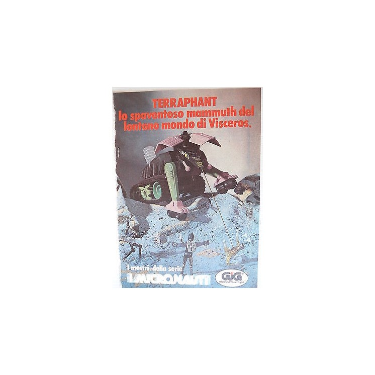 P.80.30 Pubblicita' Advertising Gig I Micronauti Terraphant 1980 Cl...