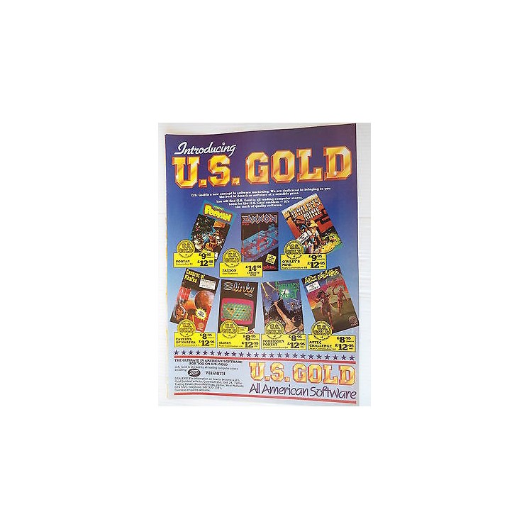 P.80.39 Pubblicita' Advertising U.S.Gold American software 1980 Cli...