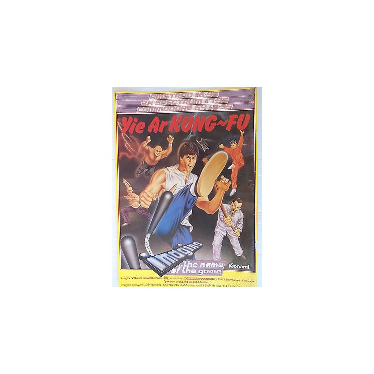 P.80.44 Pubblicita' Advertising Yie Ar Kung-Fu C64,Amstrad 1980 Cli...