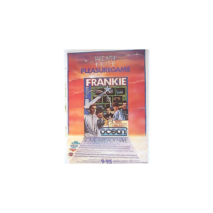 P.80.45 Pubblicita' Advertising Frankie-C64,Spectrum 48K 1980 Clipp...