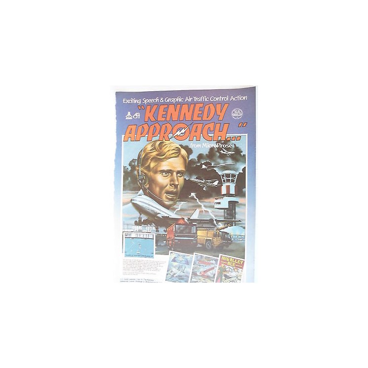 P.80.46 Pubblicita' Advertising Kennedy approach -Atari,C64 1980 Cl...