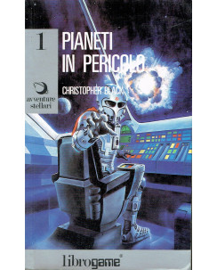 C.Black:LIBROGAME serie avventure stellari 1 pianeti in pericolo 1ed 86 A75